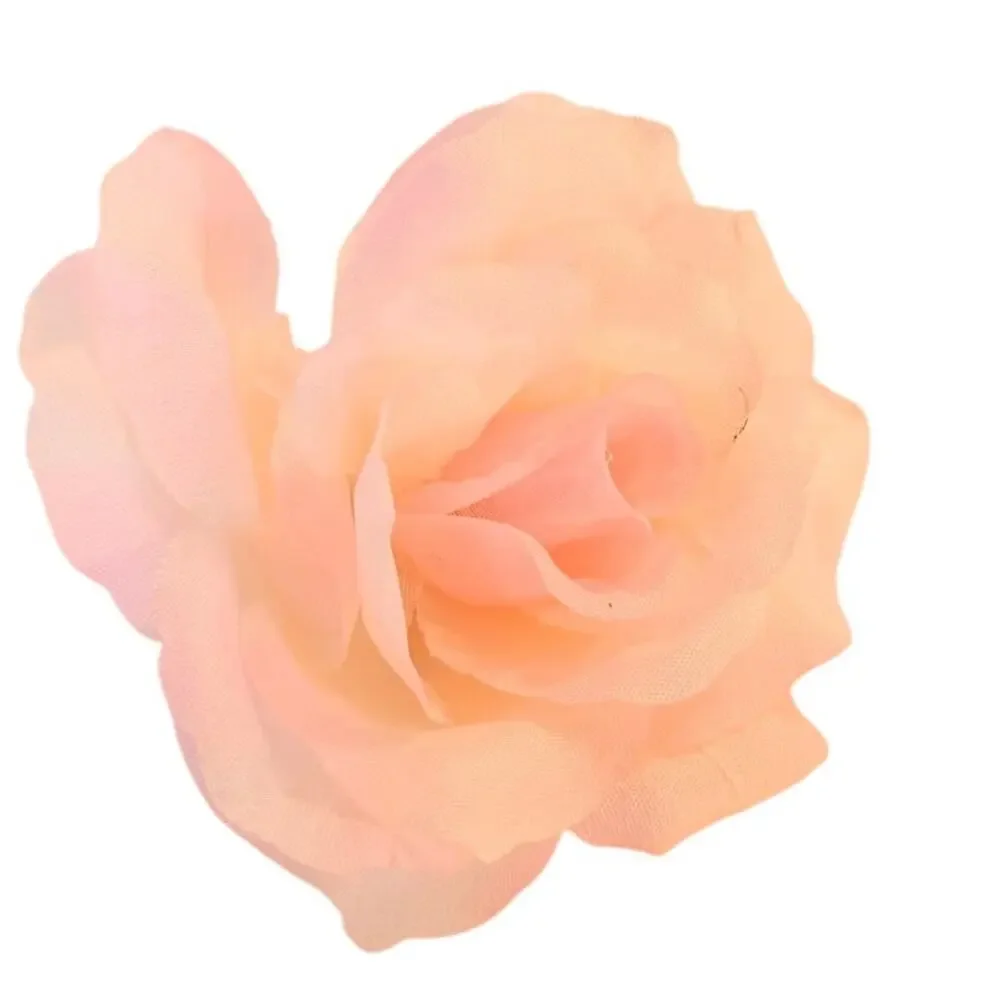 Blush Pink Silk Artificial Rose Heads Wedding Craft 4